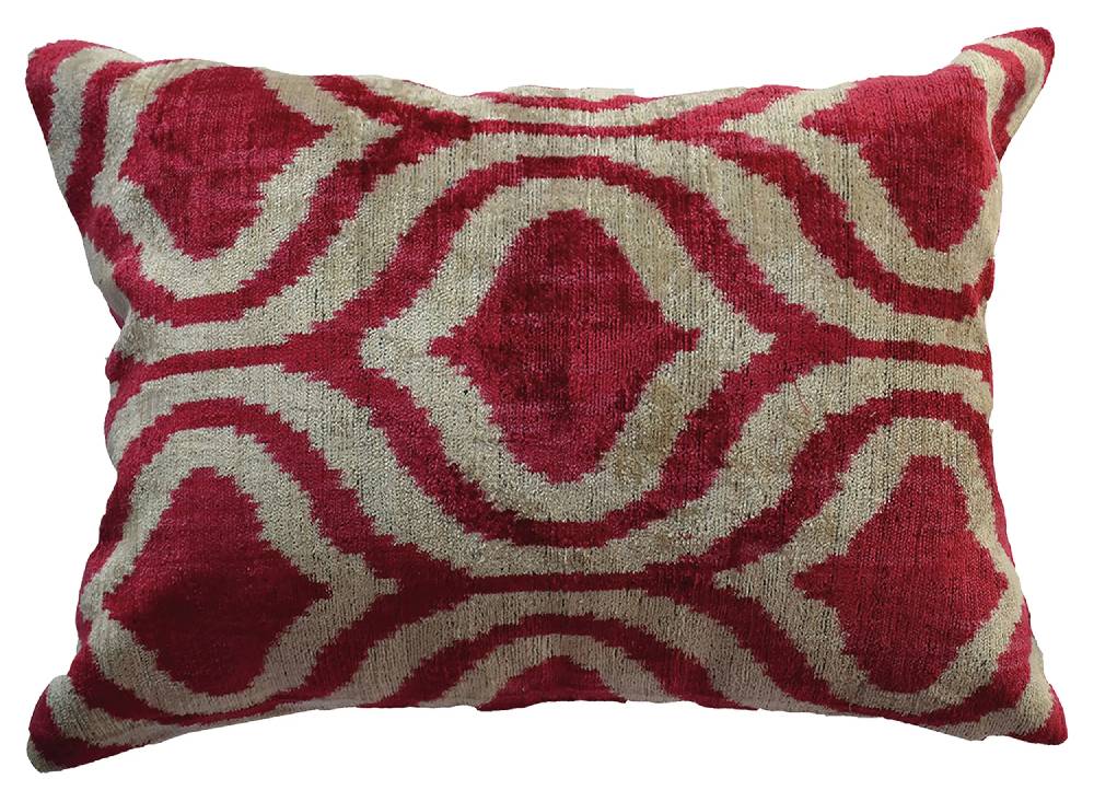 Les Ottomans Silk velvet cushion V49