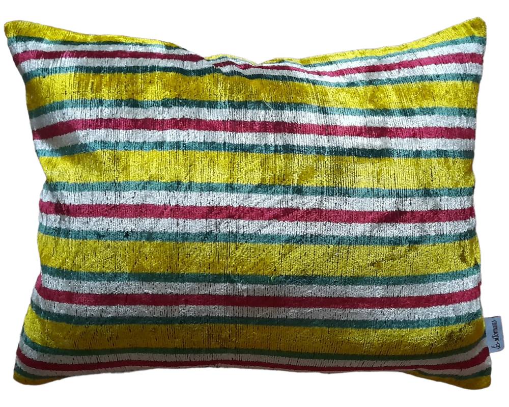Les Ottomans Silk velvet cushion V673