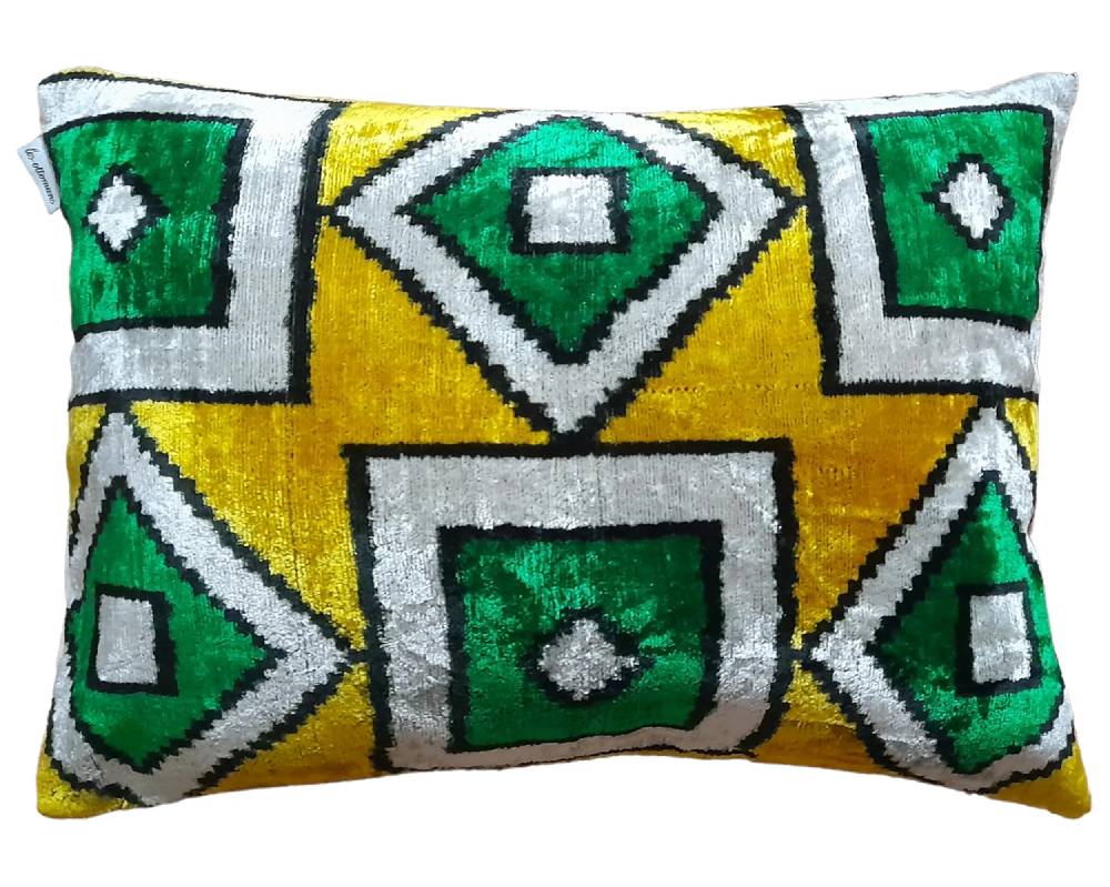 Les Ottomans Silk velvet cushion V677