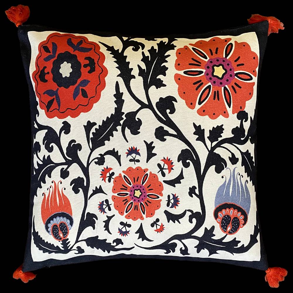 Les Ottomans Suzani cotton cushion SZC01