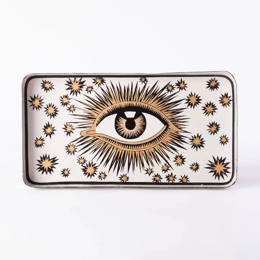 Les Ottomans Vassoio in ferro dipinto a mano EYT04