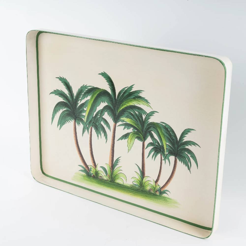 Les Ottomans Vassoio In Ferro Dipinto A Mano IT104