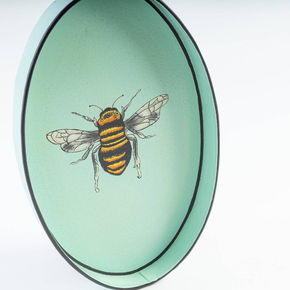 Les Ottomans Vassoio In Ferro Dipinto A Mano IT134