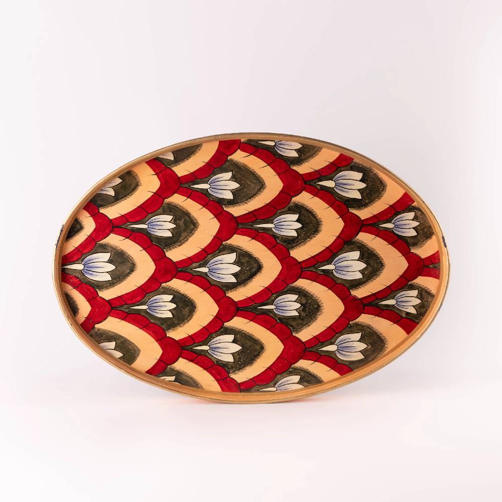 Les Ottomans Vassoio in ferro dipinto a mano IT136