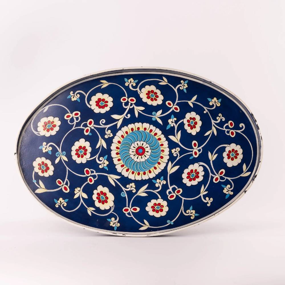 Les Ottomans Vassoio in ferro dipinto a mano IT138