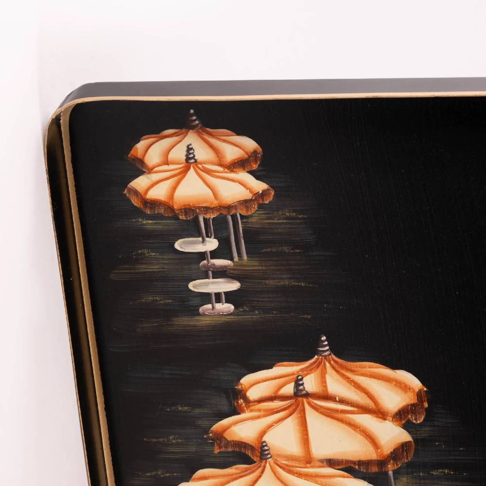 Les Ottomans Vassoio In Ferro Dipinto A Mano IT173