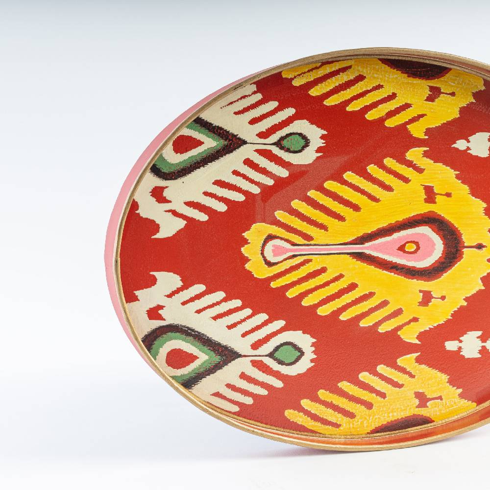 Les Ottomans Vassoio In Ferro Dipinto A Mano IT18