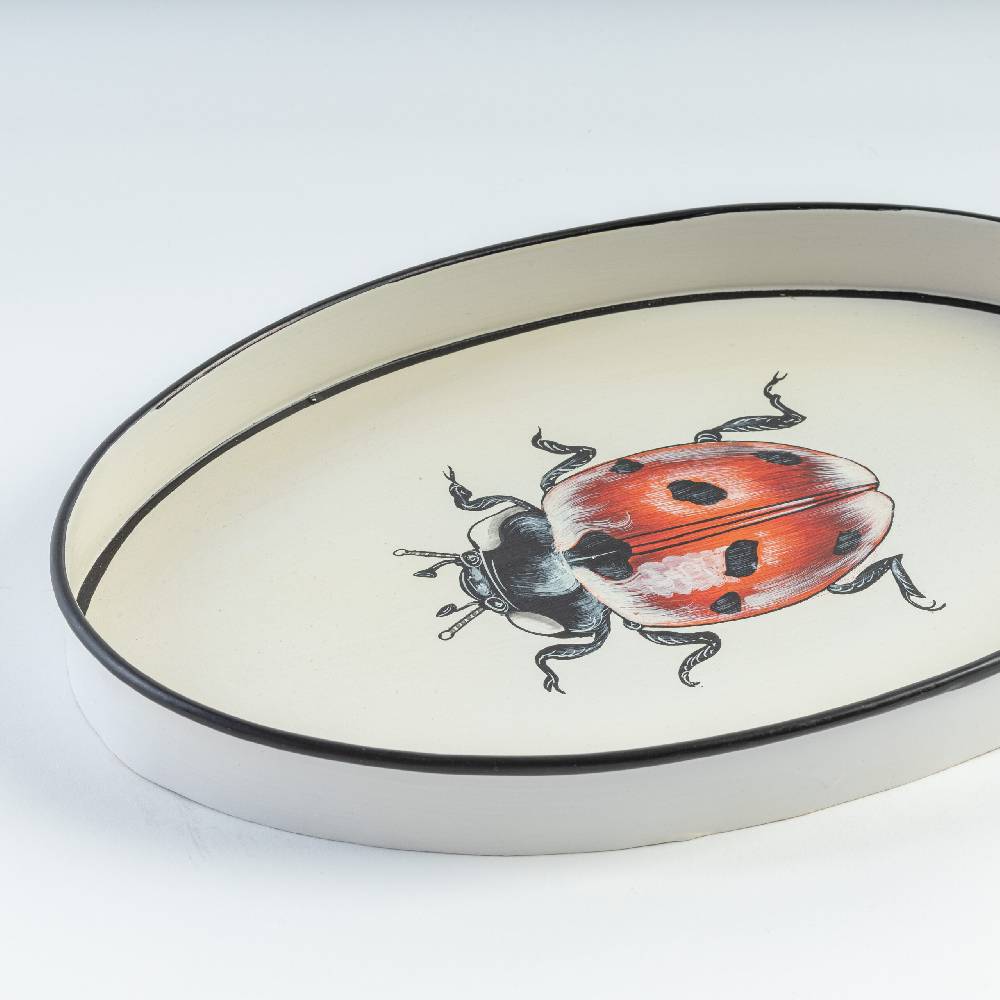 Les Ottomans Vassoio In Ferro Dipinto A Mano IT185