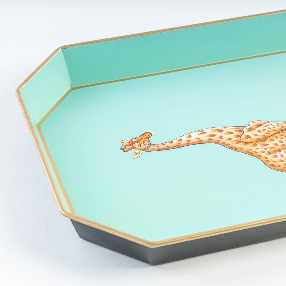 Les Ottomans Vassoio In Ferro Dipinto A Mano IT202