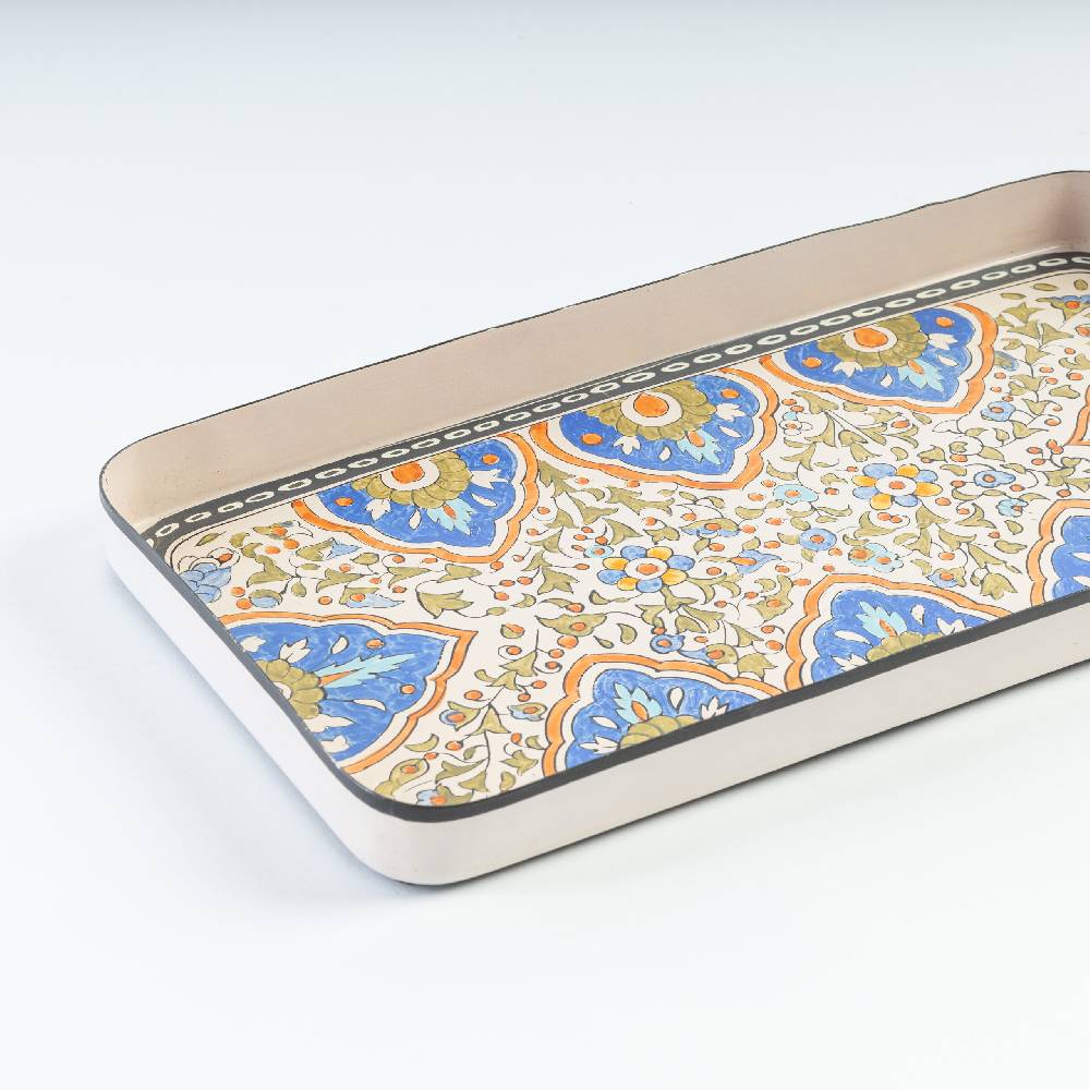 Les Ottomans Vassoio In Ferro Dipinto A Mano IT21