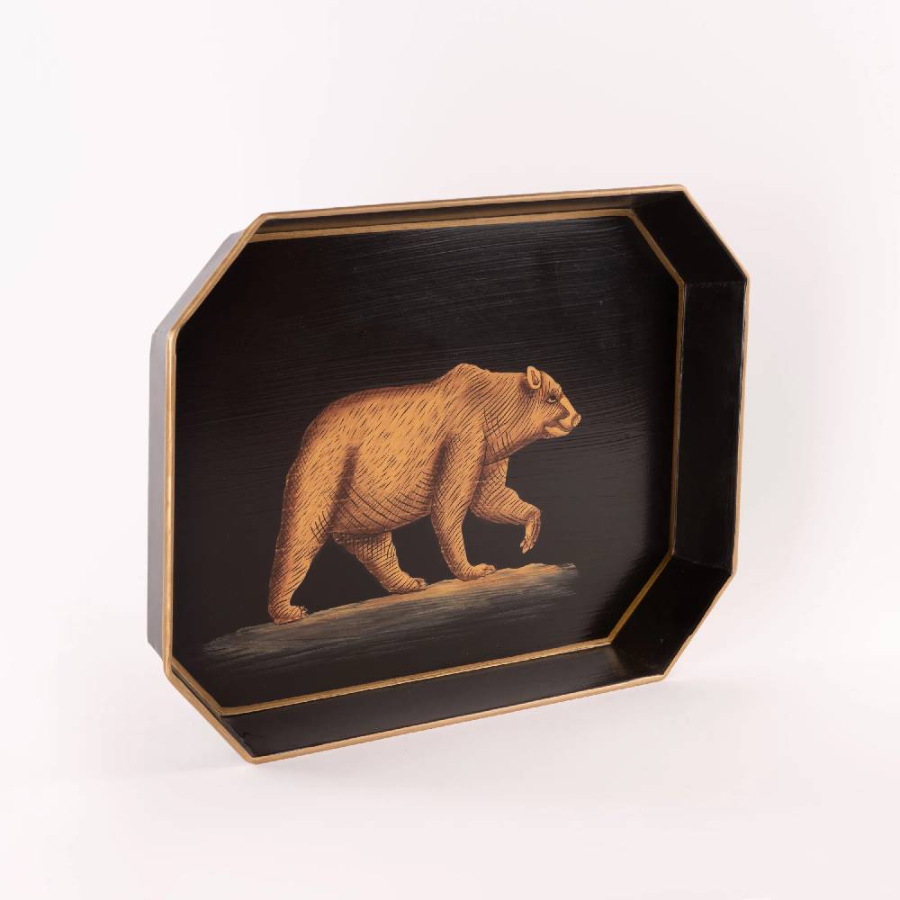 Les Ottomans Vassoio In Ferro Dipinto A Mano IT215