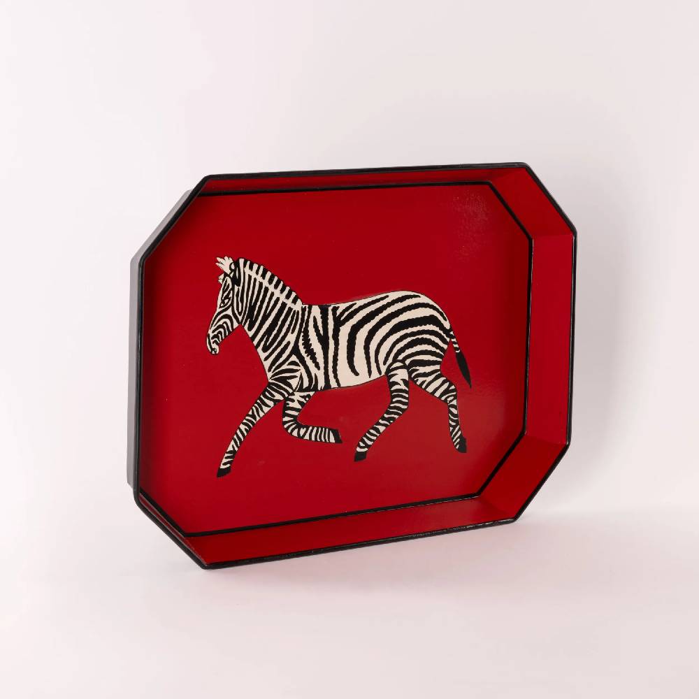 Les Ottomans Vassoio In Ferro Dipinto A Mano IT217