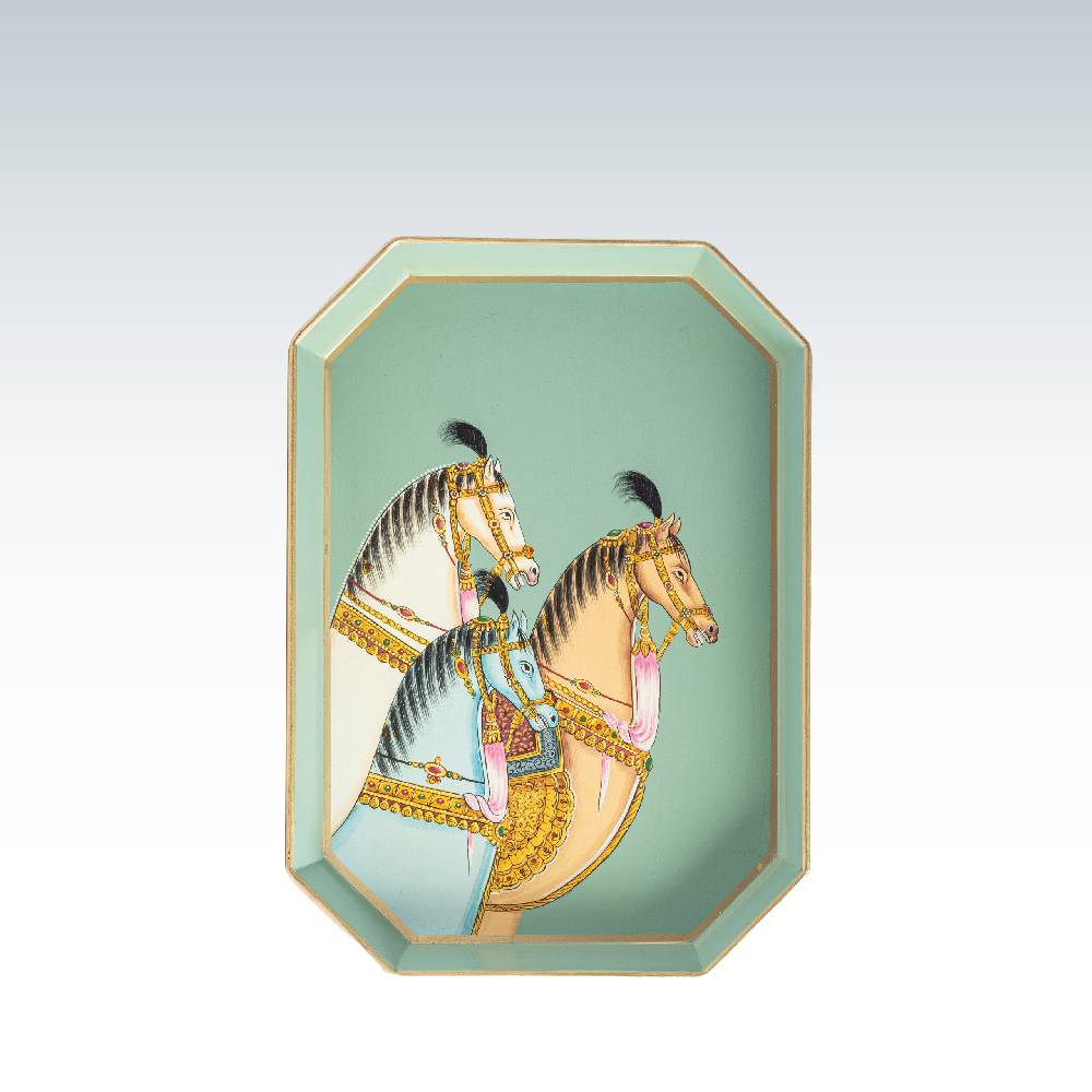 Les Ottomans Vassoio in ferro dipinto a mano IT225