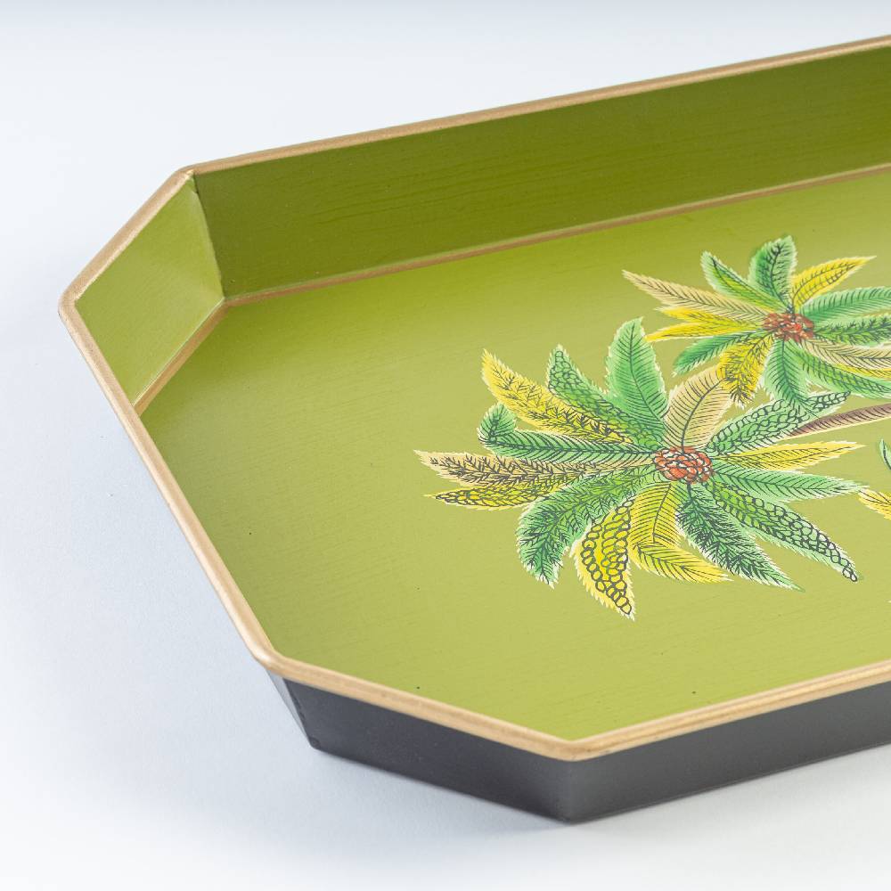 Les Ottomans Vassoio In Ferro Dipinto A Mano IT226