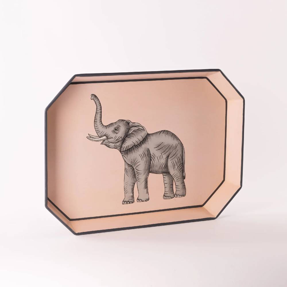 Les Ottomans Vassoio In Ferro Dipinto A Mano IT39