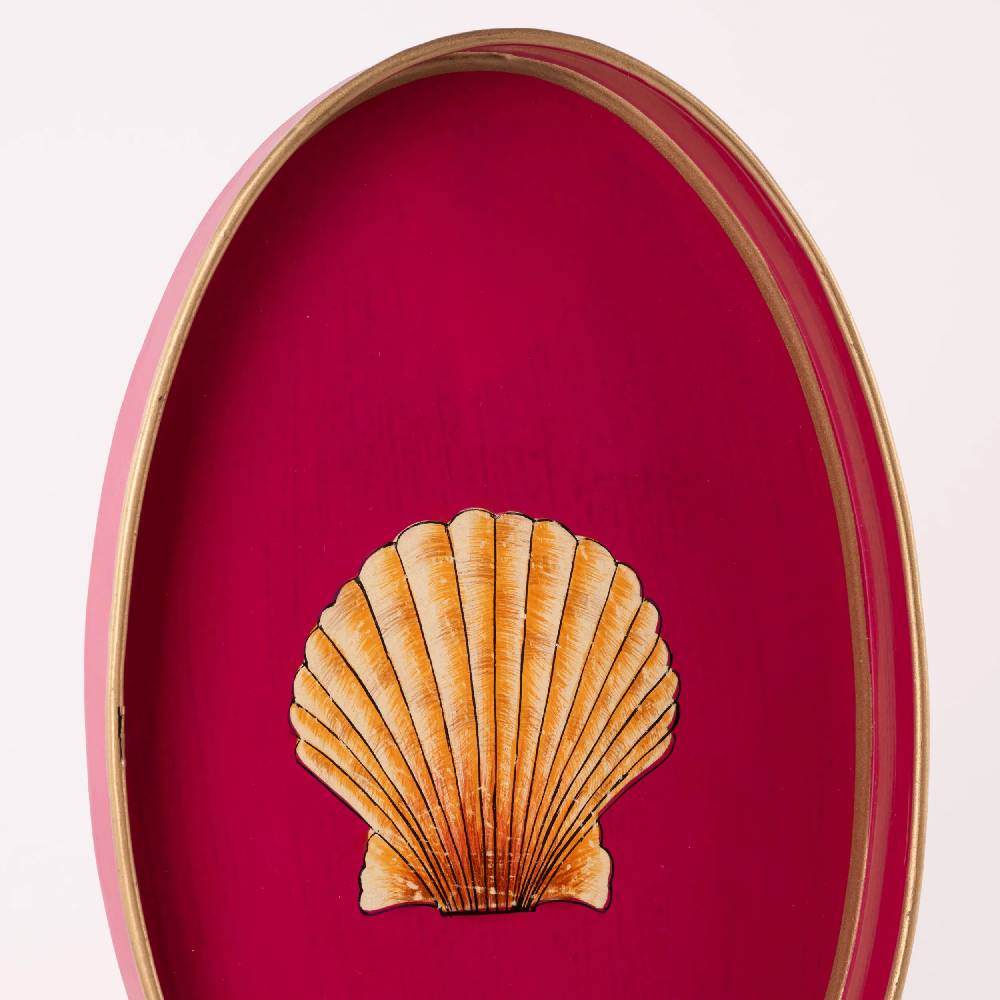 Les Ottomans Vassoio In Ferro Dipinto A Mano IT76A