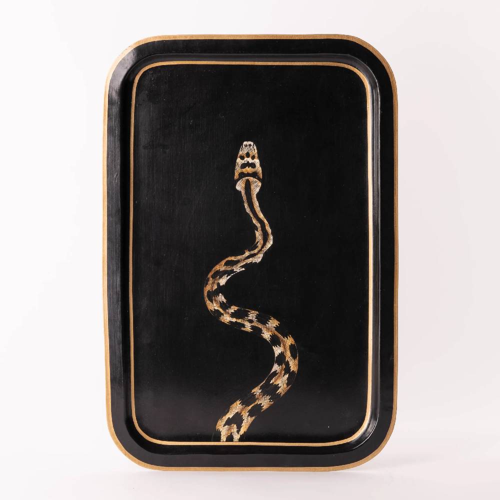 Les Ottomans Vassoio in ferro dipinto a mano ITF02