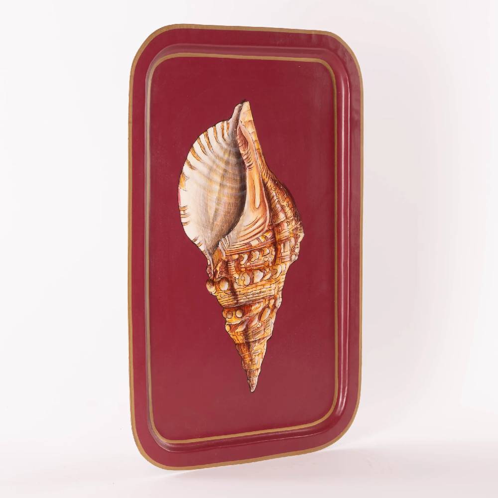 Les Ottomans Vassoio In Ferro Dipinto A Mano ITF03