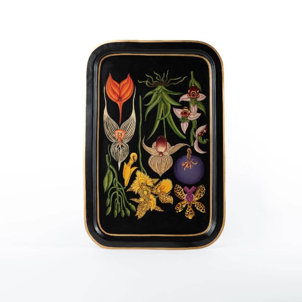 Les Ottomans Vassoio in ferro dipinto a mano ITF04