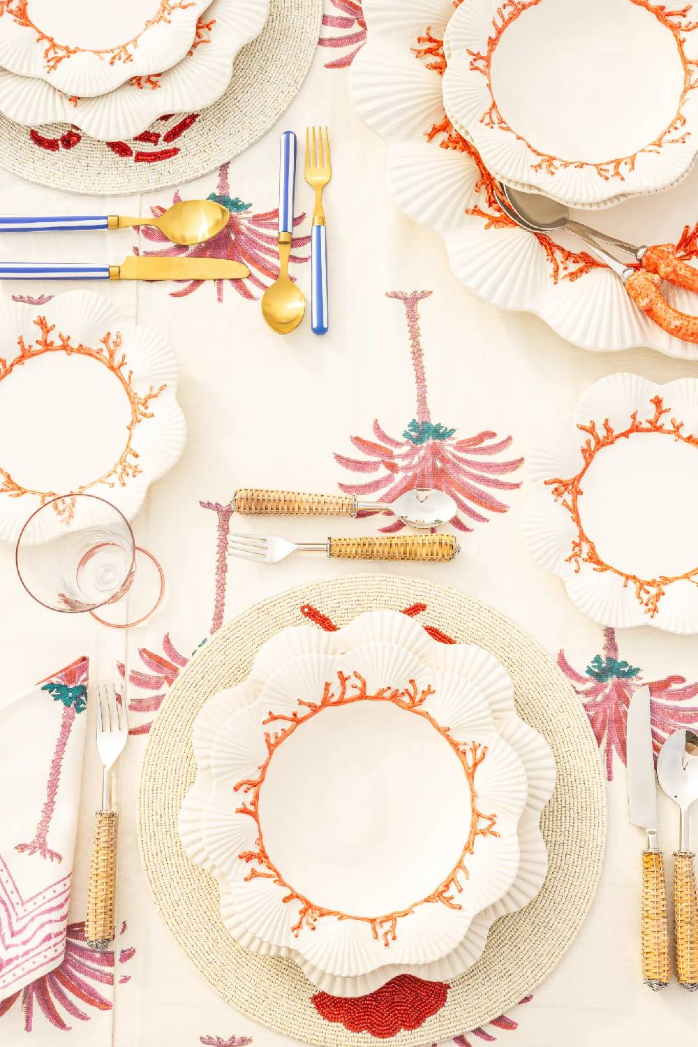 Les Ottomans Saint Jacques Pasta Bowl Ceramic Plate