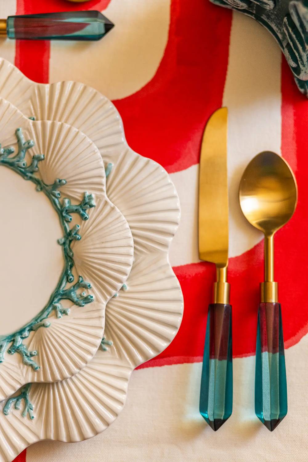 Les Ottomans Saint Jacques Pasta Bowl Ceramic Plate