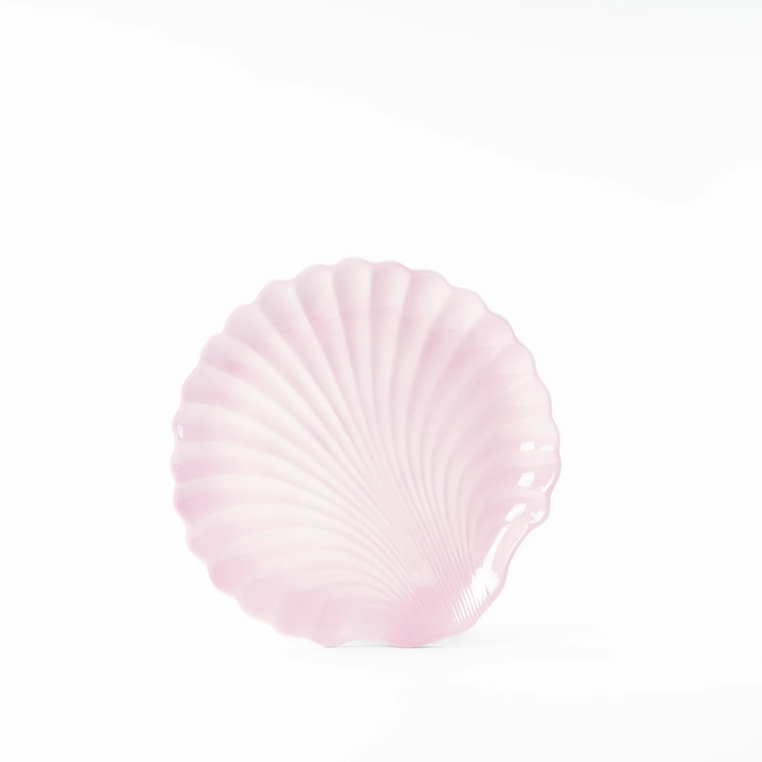 Les Ottomans Shell handpainted ceramic dinner plate