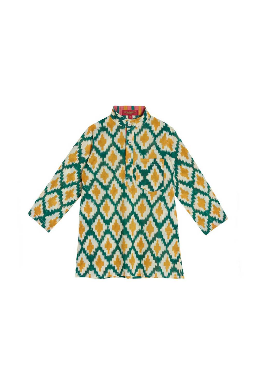 Lisa Corti baby kurta lisa corti x cabana hima peacock gold