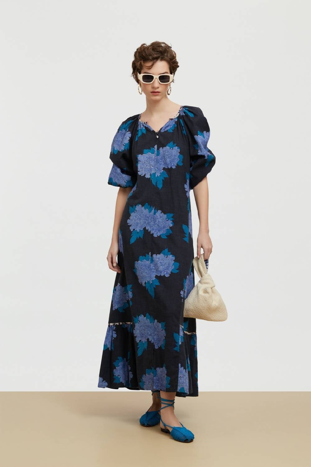 Lisa Corti Borsa Knot Reversibile Abhanery Damasque Black