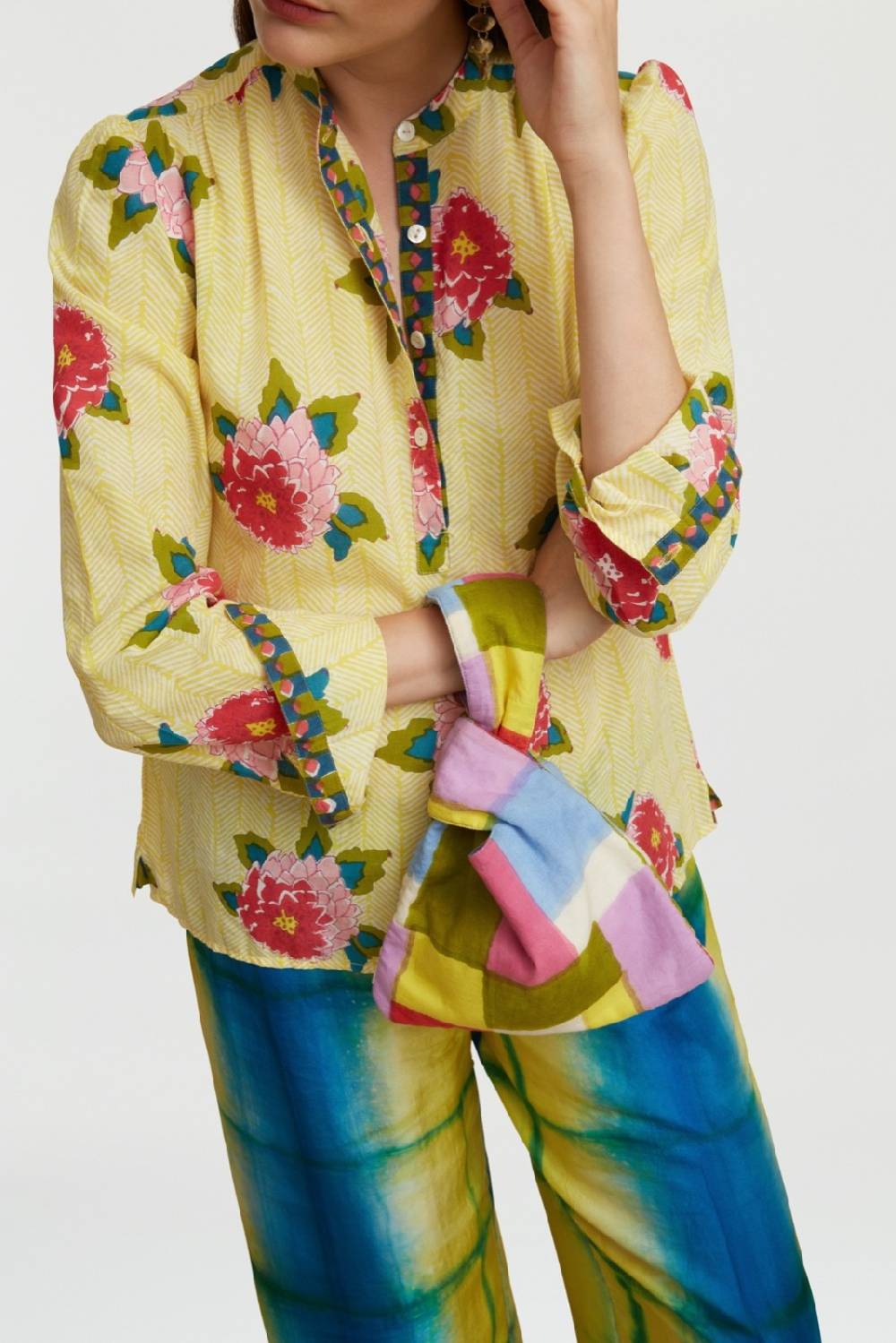 Lisa Corti Borsa Knot Reversibile Geesband Multicolor