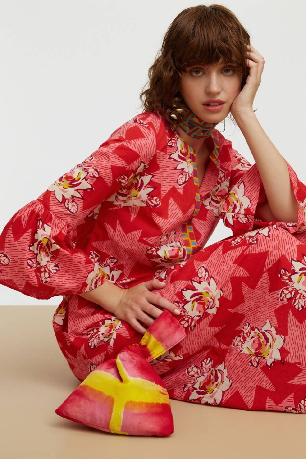 Lisa Corti Borsa Knot Reversibile Tangra Multicolor