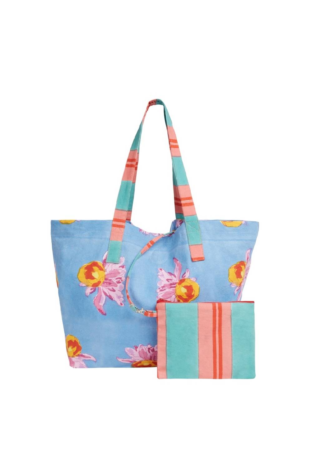 Lisa Corti Borsa New Lisa Arabesque Flower Light Blue