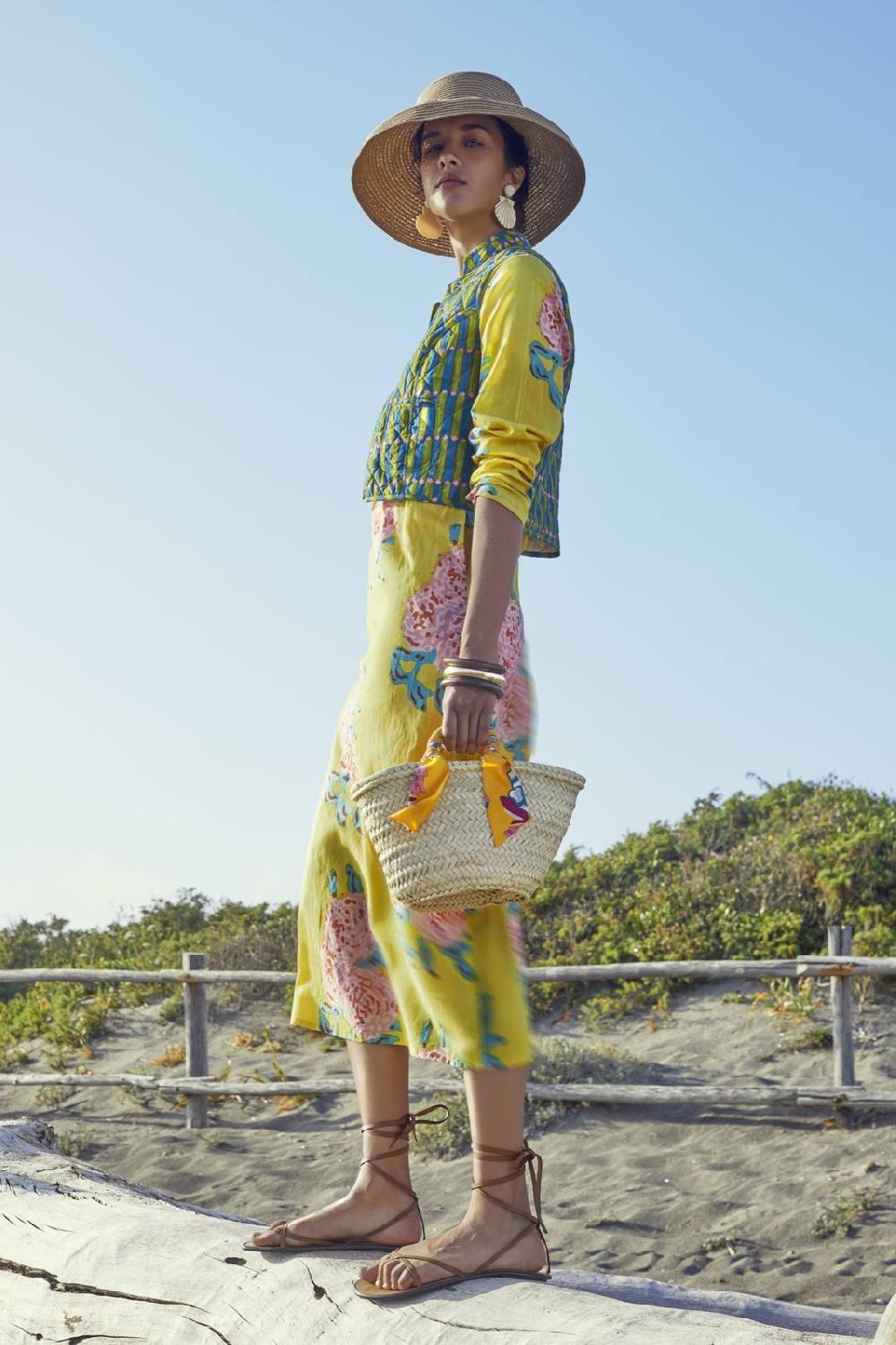 Lisa Corti Braccialetti In Legno Scuro Oro Set Di 3 Rebecca De Ravenel X Lisa Corti