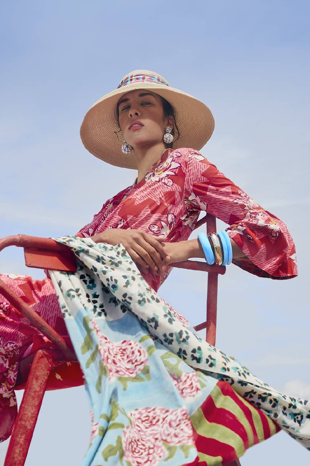 Lisa Corti Braccialetti In Legno Turchese Set Di 3 Rebecca De Ravenel X Lisa Corti