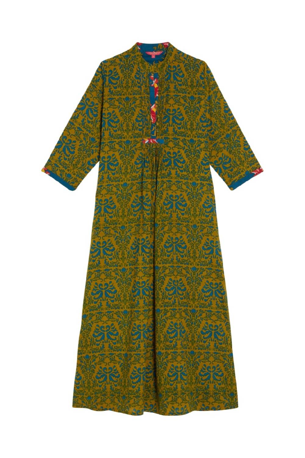 Lisa Corti Caftano Mirte Tangeri Damask Olive Green