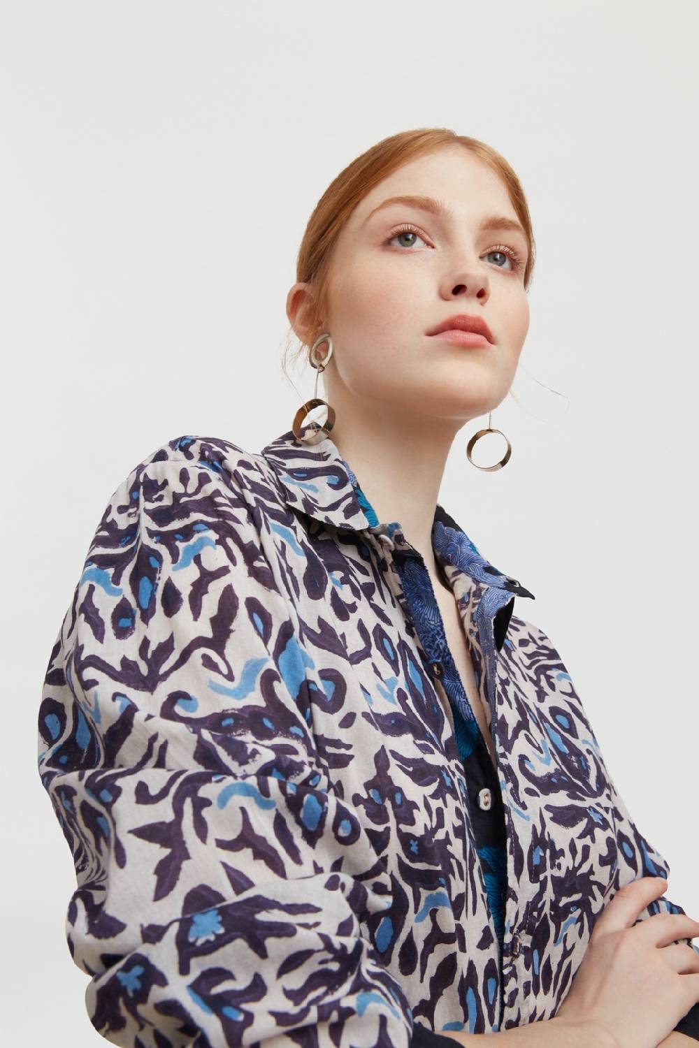 Lisa Corti Camicia Acapulco Abhanery Damasque Black