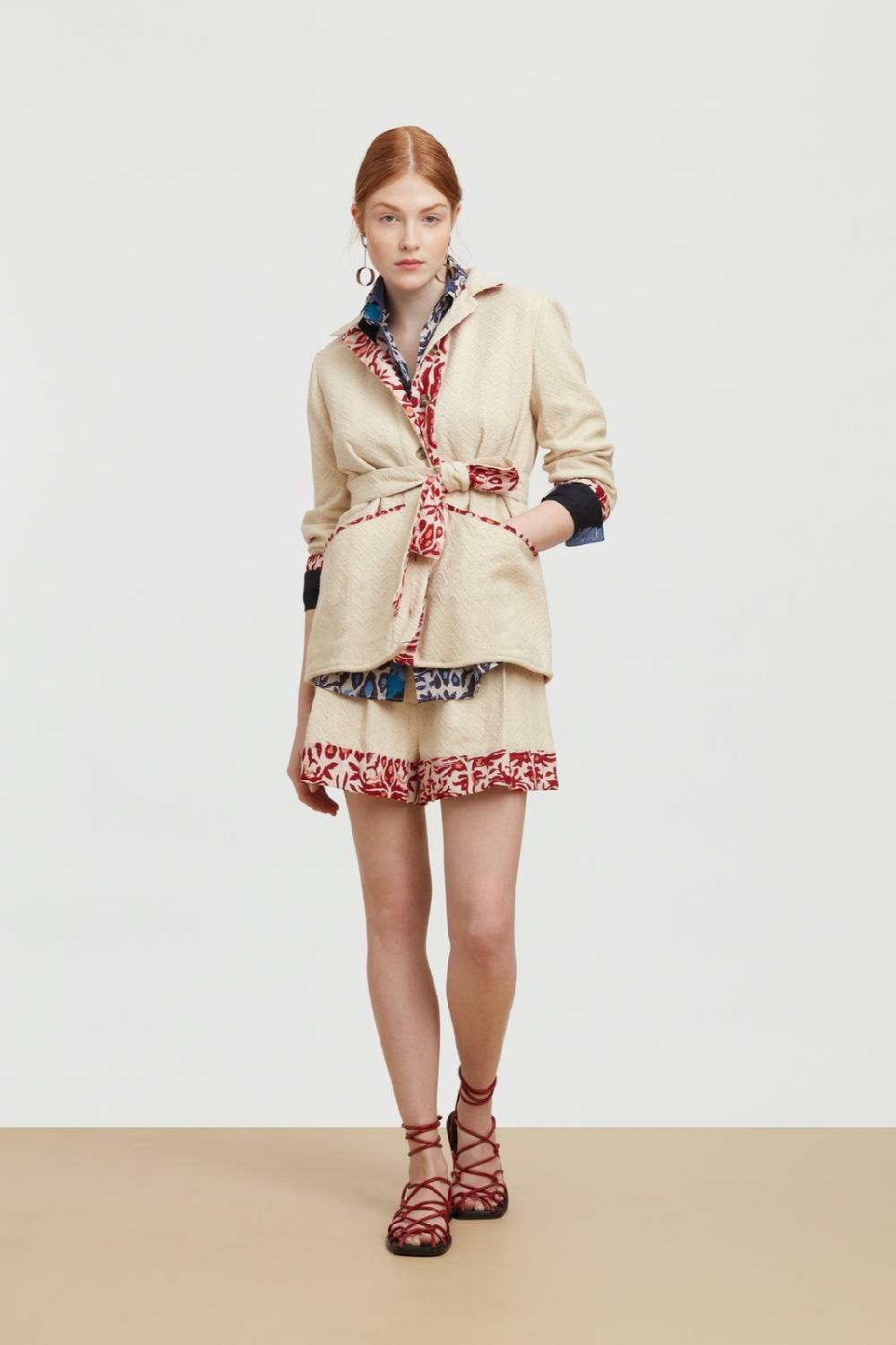 Lisa Corti Camicia Acapulco Abhanery Damasque Black