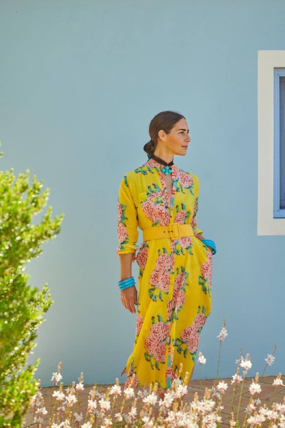 Lisa Corti Collana Con Croce Di Perle Blu Rebecca De Ravenel X Lisa Corti