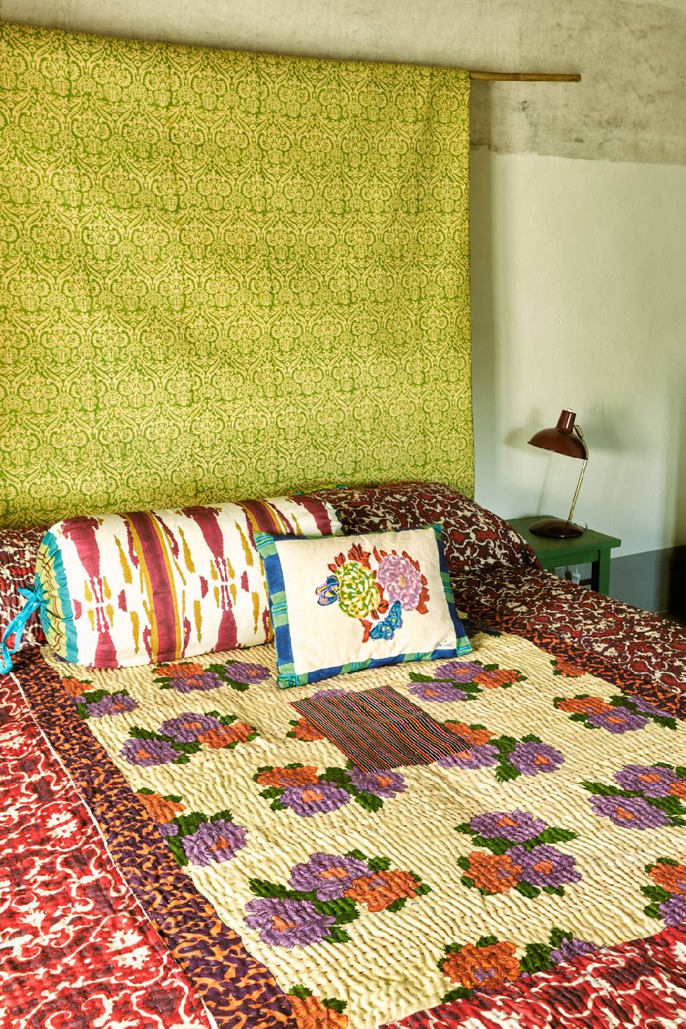 Lisa Corti Copriletto Reversibile Gudri 220x250cm Kauai Peony Beji