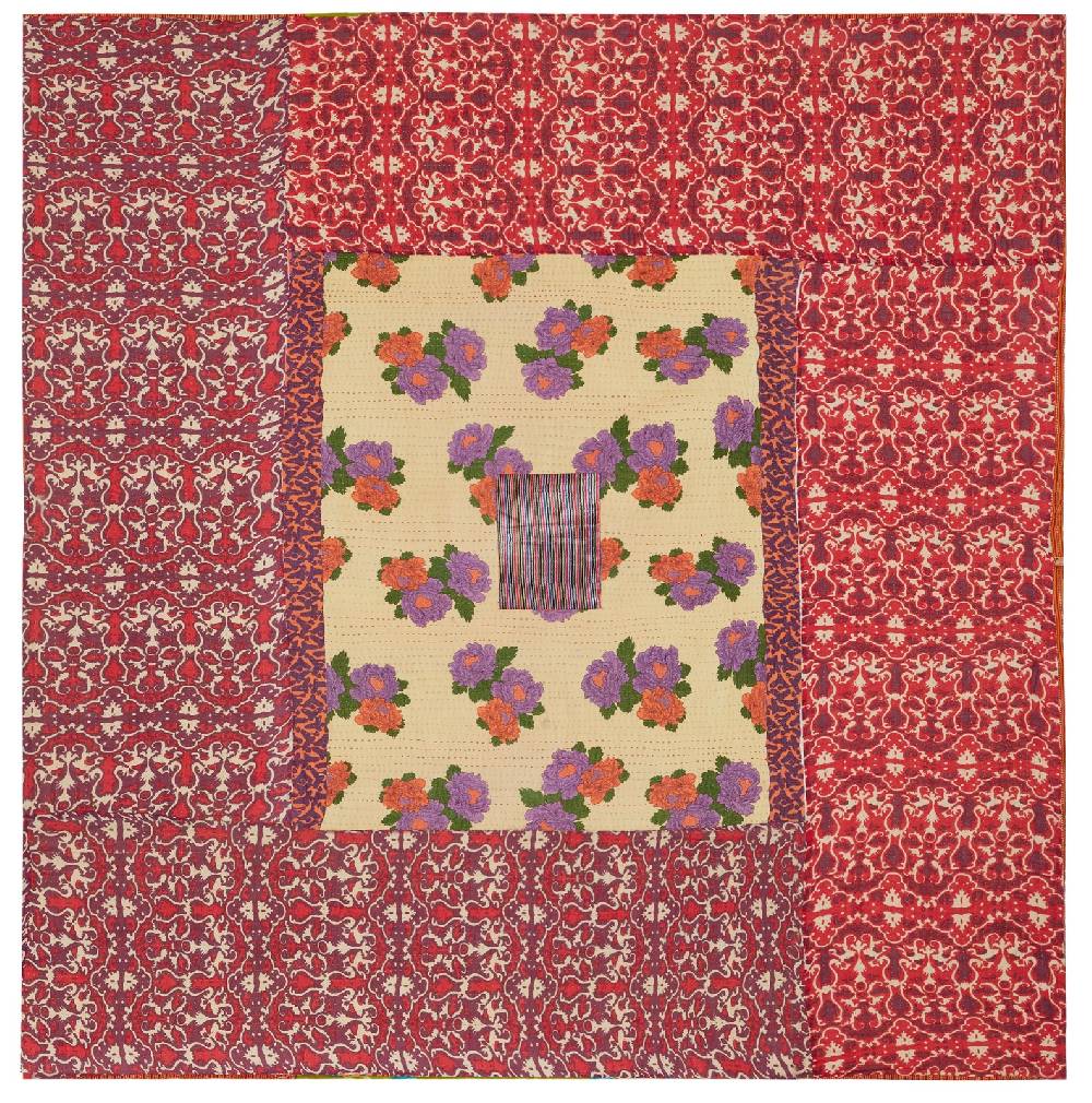 Lisa Corti copriletto reversibile gudri 220x250cm kauai peony beji