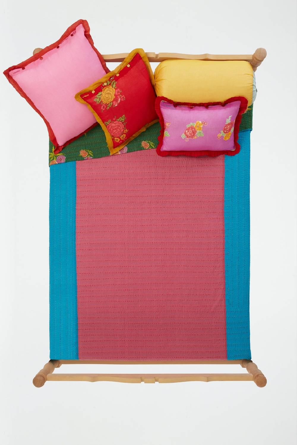 Lisa Corti Copriletto Reversibile Gudri 220x250cm Tiger Flw Purple