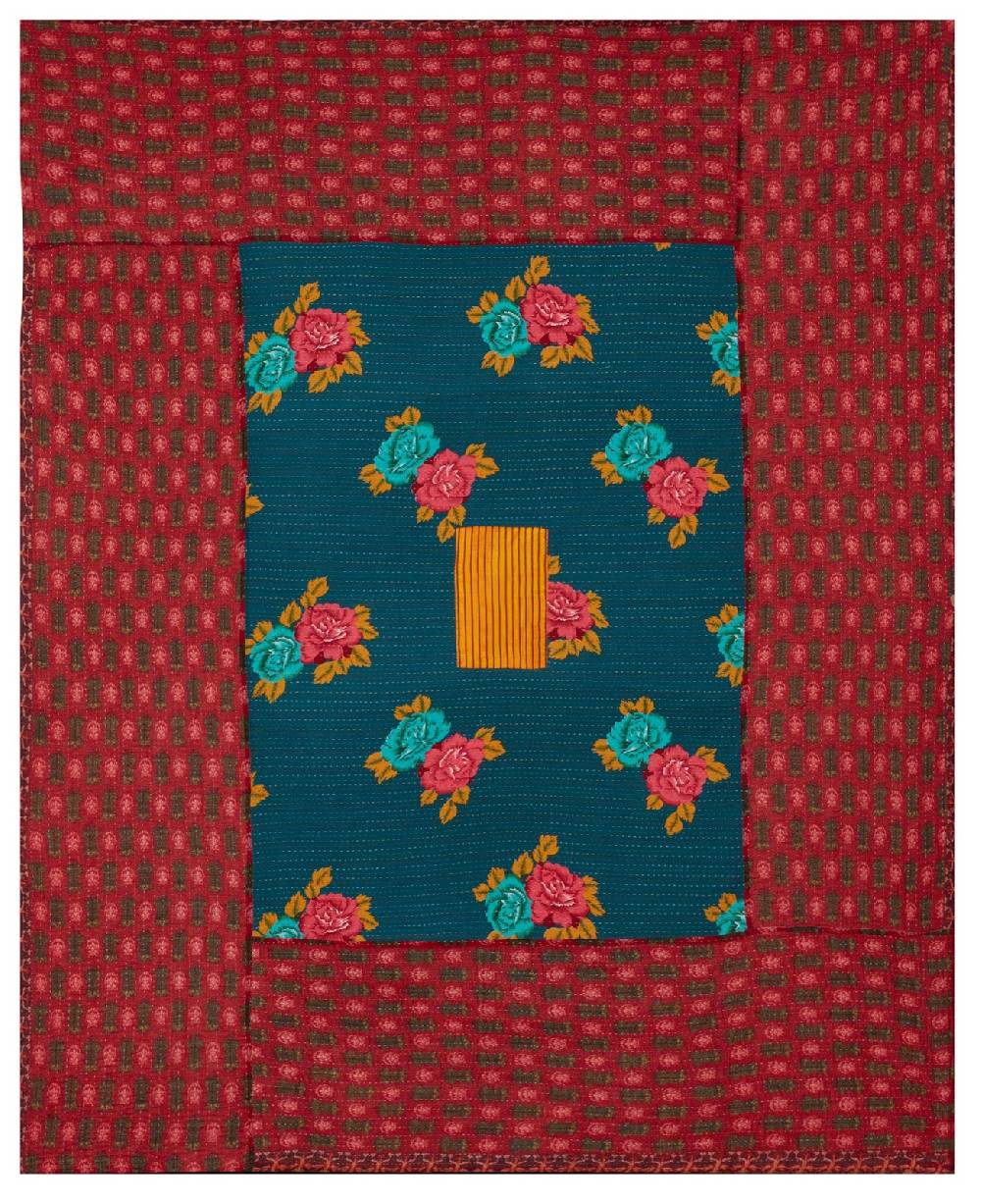 Lisa Corti copriletto reversibile gudri 220x250cm tiger red