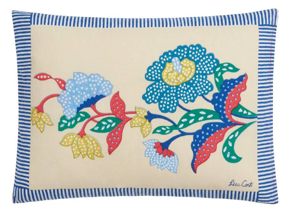 Lisa Corti cuscino cotone 30x40cm cutter brooks x lisa corti indonesian natural cold