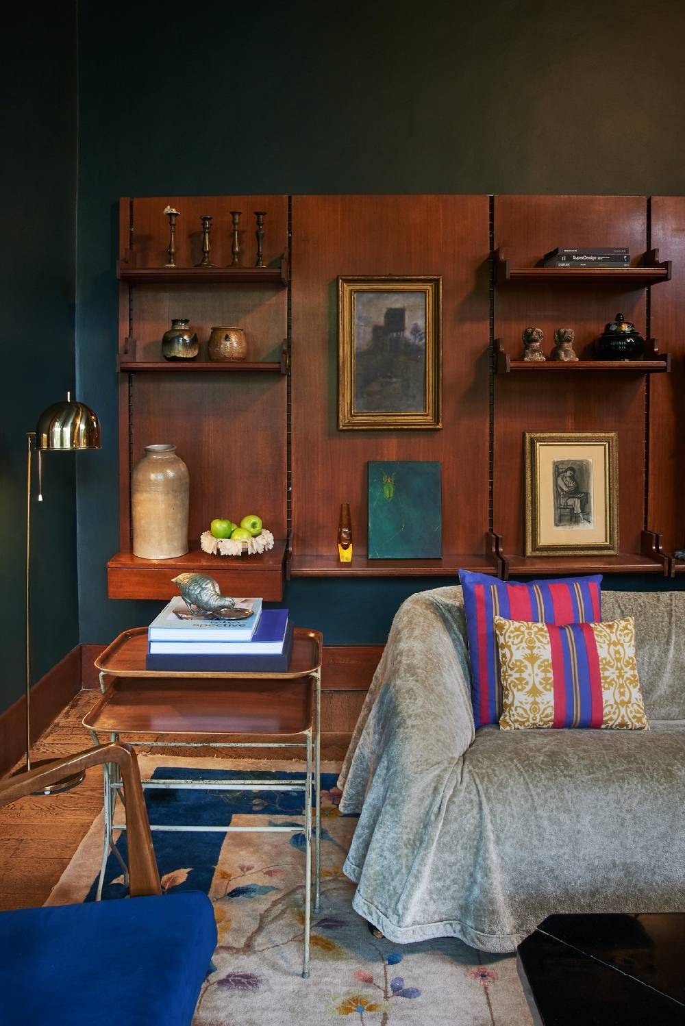 Lisa Corti Cuscino Cotone 30x40cm Damask Stripes Chutney