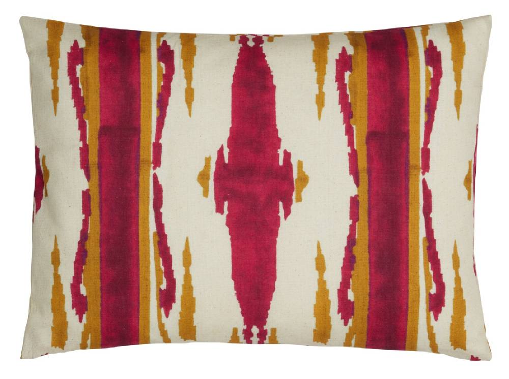 Lisa Corti Cuscino Cotone 30x40cm Flame Aubergine Gold