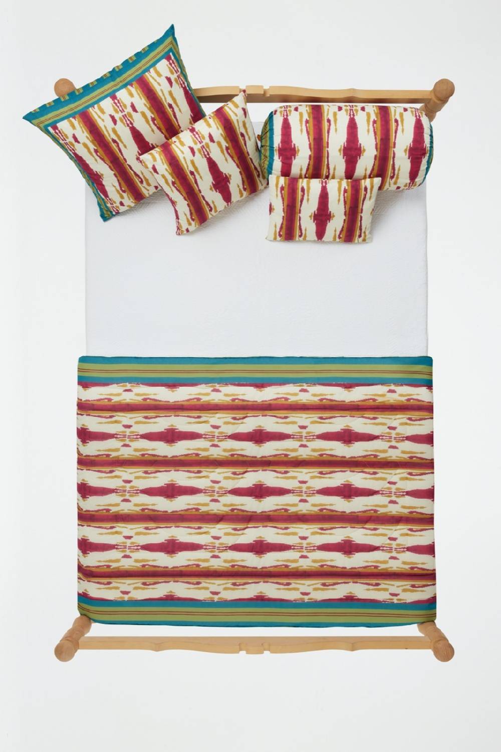 Lisa Corti Cuscino Cotone 30x40cm Flame Aubergine Gold