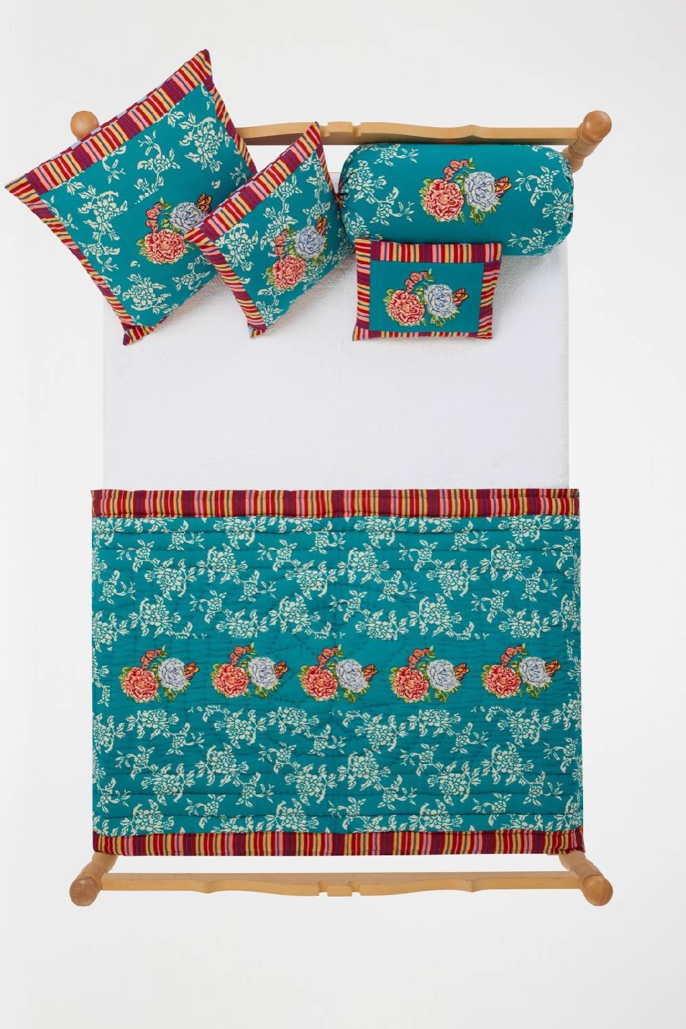 Lisa Corti Cuscino Cotone 30x40cm Kandem Queen Green