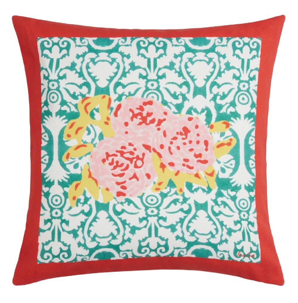 Lisa Corti federa cotone 45x45cm dam dam veronese blue