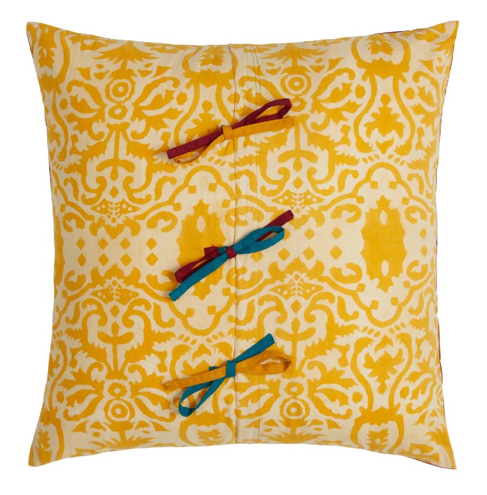 Lisa Corti Federa Cotone 45x45cm Damask Design Gold