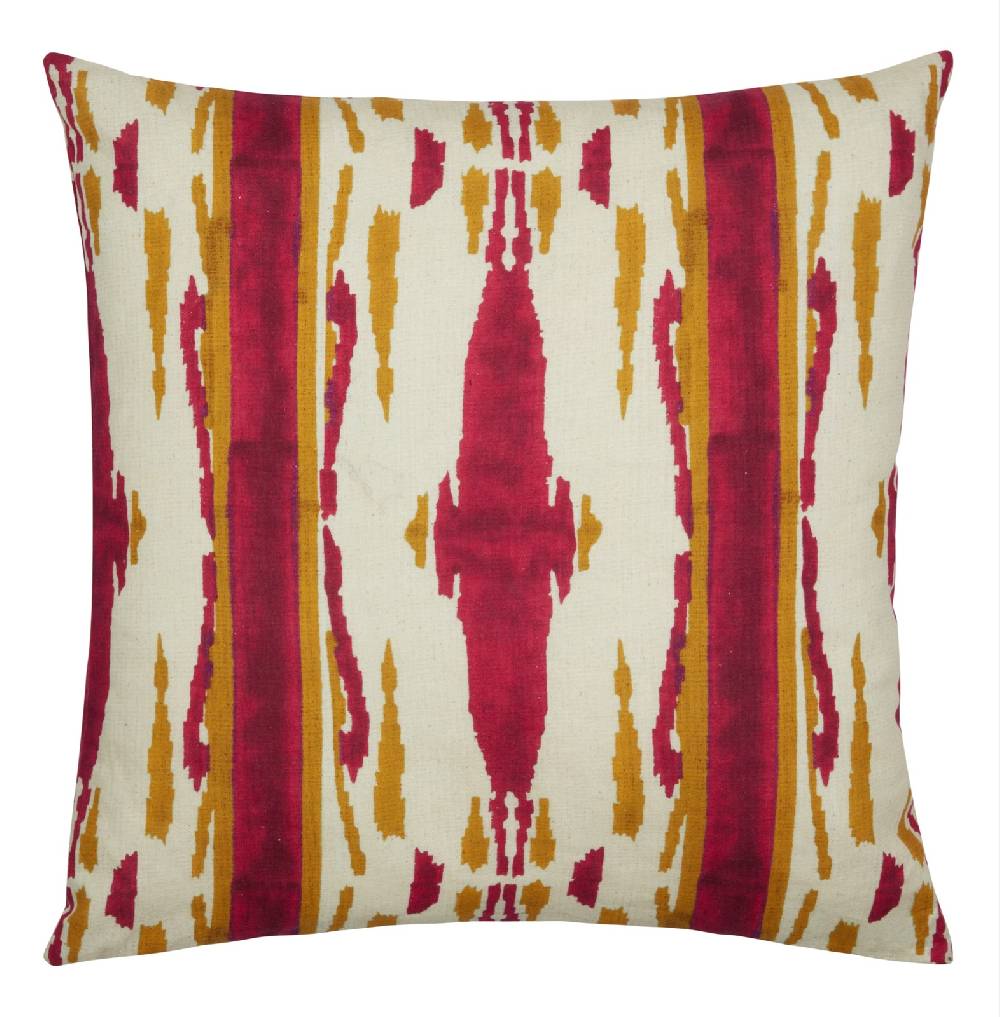 Lisa Corti Federa Cotone 45x45cm Flame Aubergine Gold