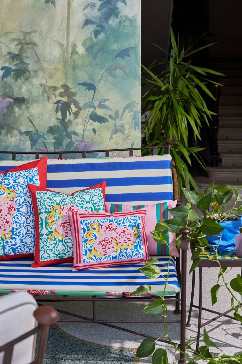 Lisa Corti Federa Cotone 60x60cm Dam Dam Veronese Blue